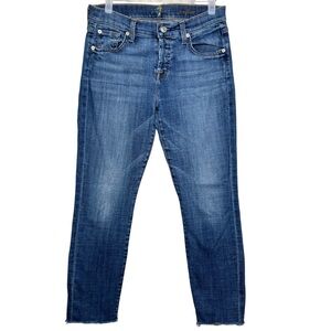 7 For All Mankind Josefina Skinny Boyfriend Jeans Size 25
